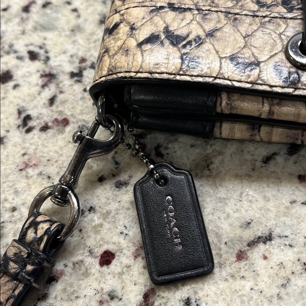 Coach Python Swagger Clutch Euc - image 6